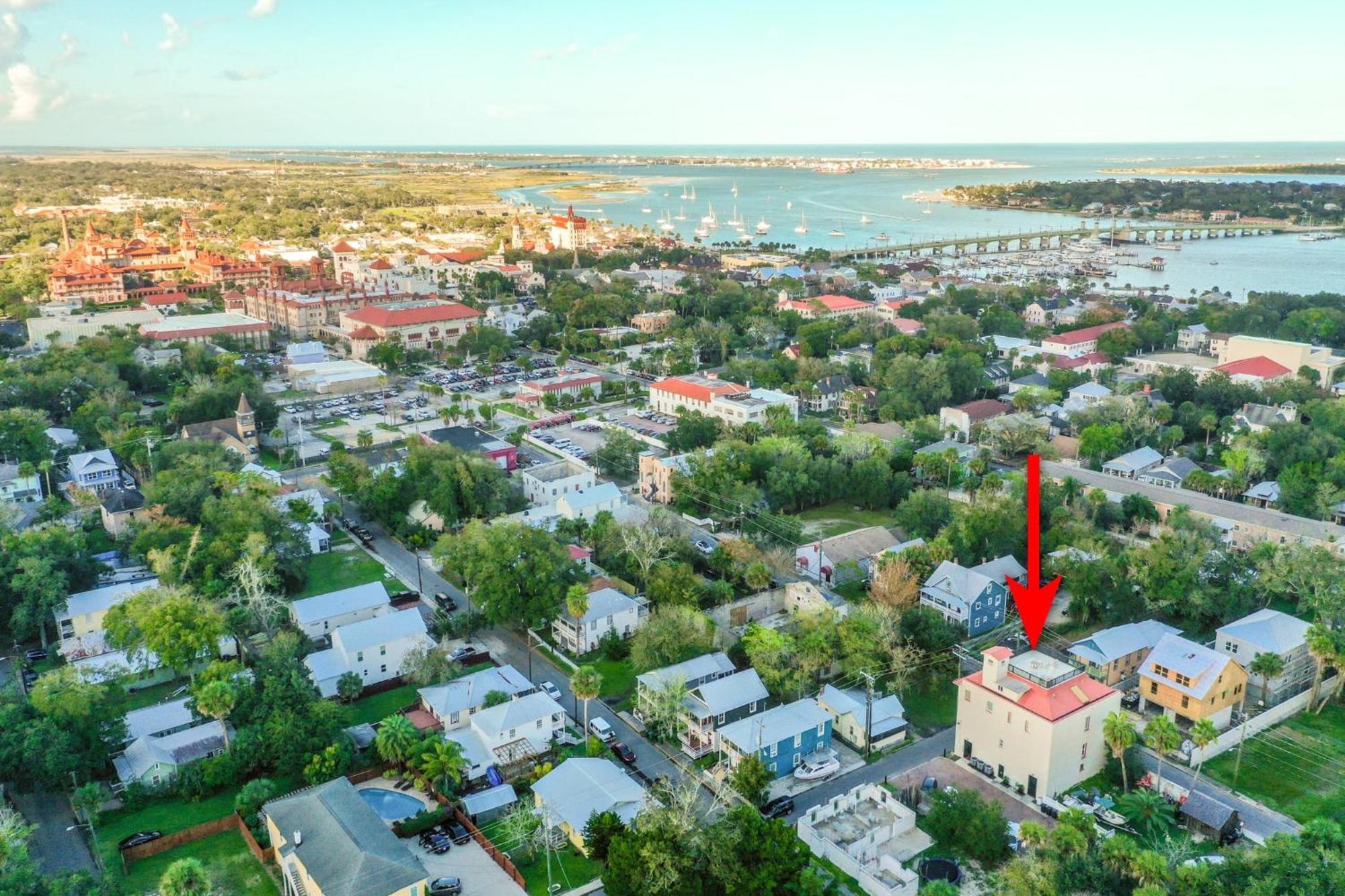 The Ray - Penthouse Suite - 360° Rooftop View St. Augustine Exterior foto